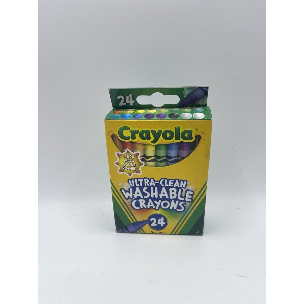 Crayola Ultra-Clean Washable Crayons 24 count Made in USA Teacher's Classroom